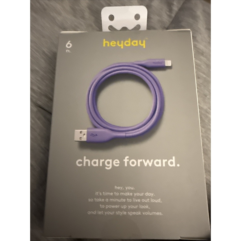 NEW Heyday 6ft LTNG To USB-A Charging‎ Cable For IPhone - IPad